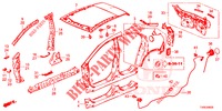 BUITEN PANELEN/ACHTER PANEEL  voor Honda CIVIC DIESEL 1.6 EX 5 deuren 6-versnellings handgeschakelde versnellingsbak 2014