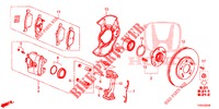 VOOR REM  voor Honda CIVIC DIESEL 1.6 EXGT 5 deuren 6-versnellings handgeschakelde versnellingsbak 2014