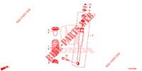 ACHTER SCHOK ABSORBEERDER  voor Honda CIVIC DIESEL 1.6 SE 5 deuren 6-versnellings handgeschakelde versnellingsbak 2014