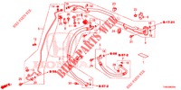 AIRCONDITIONER (FLEXIBLES/TUYAUX) (DIESEL) (RH) voor Honda CIVIC DIESEL 1.6 SE 5 deuren 6-versnellings handgeschakelde versnellingsbak 2014