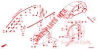 GIETWERK/BESCHERMER  voor Honda CIVIC DIESEL 1.6 SE 5 deuren 6-versnellings handgeschakelde versnellingsbak 2014