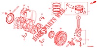 KRUKAS/ZUIGER (DIESEL) voor Honda CIVIC DIESEL 1.6 ES 5 deuren 6-versnellings handgeschakelde versnellingsbak 2015