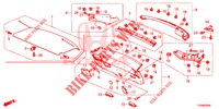 ACHTERKLEP VOERING/ ACHTER PANEEL VOERING(2DE)  voor Honda CIVIC DIESEL 1.6 ES 5 deuren 6-versnellings handgeschakelde versnellingsbak 2016