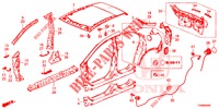 BUITEN PANELEN/ACHTER PANEEL  voor Honda CIVIC DIESEL 1.6 S 5 deuren 6-versnellings handgeschakelde versnellingsbak 2016