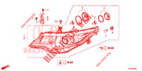 KOPLAMP  voor Honda CIVIC DIESEL 1.6 S 5 deuren 6-versnellings handgeschakelde versnellingsbak 2016