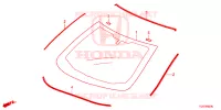 VOOR RUIT/ ACHTER RUIT  voor Honda CIVIC S 5 deuren CVT versnellingsbak 2017