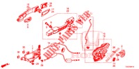ACHTER PORTIER SLOTEN/BUITEN HENDEL  voor Honda CIVIC 1.5 SPORT PLUS 5 deuren CVT versnellingsbak 2017