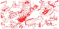 CONSOLE (RH) voor Honda CIVIC 1.5 SPORT PLUS 5 deuren CVT versnellingsbak 2017