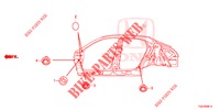DOORVOERTULLE (LATERAL) voor Honda CIVIC 1.5 SPORT PLUS 5 deuren CVT versnellingsbak 2017