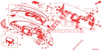 INSTRUMENTEN PANEEL BOVEN (RH) voor Honda CIVIC 1.5 SPORT PLUS 5 deuren CVT versnellingsbak 2017
