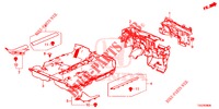 VLOERMAT/ISOLATOR  voor Honda CIVIC 1.5 SPORT PLUS 5 deuren CVT versnellingsbak 2017