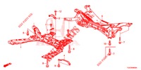 VOOR SUB FRAME/ACHTER BALK  voor Honda CIVIC 1.5 SPORT PLUS 5 deuren CVT versnellingsbak 2017