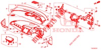 INSTRUMENTEN PANEEL BOVEN (RH) voor Honda CIVIC 1.0 TOP 5 deuren CVT versnellingsbak 2018