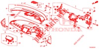 INSTRUMENTEN PANEEL BOVEN (RH) voor Honda CIVIC 1.5 RS 5 deuren CVT versnellingsbak 2018