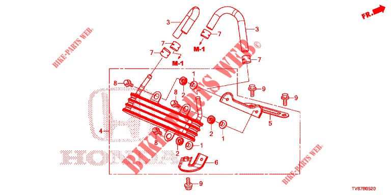 MTF KOELER voor Honda CIVIC TYPE R 5 deuren 6-versnellings handgeschakelde versnellingsbak 2015