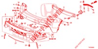 ACHTER BUMPER  voor Honda CIVIC TYPE R 5 deuren 6-versnellings handgeschakelde versnellingsbak 2016