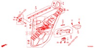 ACHTER PORTIER VOERING(4DE)  voor Honda CIVIC TYPE R 5 deuren 6-versnellings handgeschakelde versnellingsbak 2016