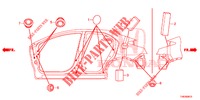 DOORVOERTULLE (LATERAL) voor Honda CIVIC TYPE R 5 deuren 6-versnellings handgeschakelde versnellingsbak 2016