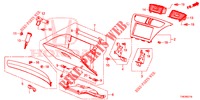 INSTRUMENTEN AFWERKING (COTE DE PASSAGER) (RH) voor Honda CIVIC TYPE R 5 deuren 6-versnellings handgeschakelde versnellingsbak 2016