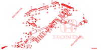 UITLAATPIJP/GELUIDDEMPER (PGM FI)  voor Honda CIVIC TYPE R 5 deuren 6-versnellings handgeschakelde versnellingsbak 2016