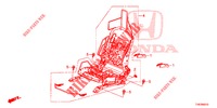 V. ZITTING COMPONENTEN (G.) (SIEGE REGLAGE MANUEL) voor Honda CIVIC TYPE R 5 deuren 6-versnellings handgeschakelde versnellingsbak 2016