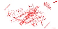 VLOERMAT/ISOLATOR  voor Honda CIVIC TYPE R 5 deuren 6-versnellings handgeschakelde versnellingsbak 2016