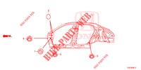 DOORVOERTULLE (LATERAL) voor Honda CIVIC  TYPE R 5 deuren 6-versnellings handgeschakelde versnellingsbak 2017