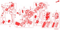PEDAAL (RH) voor Honda CIVIC  TYPE R 5 deuren 6-versnellings handgeschakelde versnellingsbak 2017