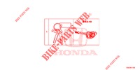 SLEUTEL CILINDER SET (INTELLIGENT) voor Honda CIVIC  TYPE R 5 deuren 6-versnellings handgeschakelde versnellingsbak 2017