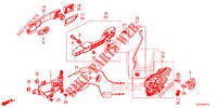 ACHTER PORTIER SLOTEN/BUITEN HENDEL  voor Honda CIVIC  TYPE R 5 deuren 6-versnellings handgeschakelde versnellingsbak 2018