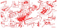 CONSOLE (RH) voor Honda CIVIC  TYPE R 5 deuren 6-versnellings handgeschakelde versnellingsbak 2018