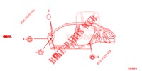 DOORVOERTULLE (LATERAL) voor Honda CIVIC  TYPE R 5 deuren 6-versnellings handgeschakelde versnellingsbak 2018