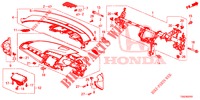 INSTRUMENTEN PANEEL BOVEN (RH) voor Honda CIVIC  TYPE R 5 deuren 6-versnellings handgeschakelde versnellingsbak 2018