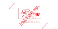 SLEUTEL CILINDER SET (INTELLIGENT) voor Honda CIVIC  TYPE R 5 deuren 6-versnellings handgeschakelde versnellingsbak 2018