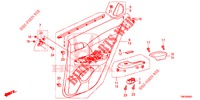 ACHTER PORTIER VOERING(4DE)  voor Honda CIVIC TOURER 1.8 ES 5 deuren 5-traps automatische versnellingsbak 2014