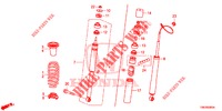 ACHTER SCHOK ABSORBEERDER  voor Honda CIVIC TOURER 1.8 ES 5 deuren 5-traps automatische versnellingsbak 2014