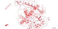 ACHTERKLEP VOERING/ ACHTER PANEEL VOERING(2DE)  voor Honda CIVIC TOURER 1.8 ES 5 deuren 5-traps automatische versnellingsbak 2014