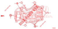DOORVOERTULLE (INFERIEUR) voor Honda CIVIC TOURER 1.8 ES 5 deuren 5-traps automatische versnellingsbak 2014