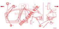 DOORVOERTULLE (LATERAL) voor Honda CIVIC TOURER 1.8 ES 5 deuren 5-traps automatische versnellingsbak 2014
