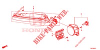 MISTLAMPEN / DAGRIJLICHTEN voor Honda CIVIC TOURER 1.8 ES 5 deuren 5-traps automatische versnellingsbak 2014