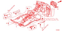 VLOERMAT/ISOLATOR  voor Honda CIVIC TOURER 1.8 ES 5 deuren 5-traps automatische versnellingsbak 2014