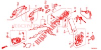 VOOR PORTIER SLOTEN/BUITEN HENDEL  voor Honda CIVIC TOURER 1.8 ES 5 deuren 5-traps automatische versnellingsbak 2014