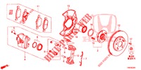 VOOR REM  voor Honda CIVIC TOURER 1.8 ES 5 deuren 5-traps automatische versnellingsbak 2014