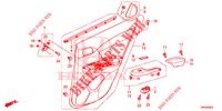 ACHTER PORTIER VOERING(4DE)  voor Honda CIVIC TOURER 1.8 EXGT 5 deuren 5-traps automatische versnellingsbak 2014