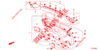 ACHTERKLEP VOERING/ ACHTER PANEEL VOERING(2DE)  voor Honda CIVIC TOURER 1.8 EXGT 5 deuren 5-traps automatische versnellingsbak 2014