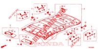 DAK VOERING  voor Honda CIVIC TOURER 1.8 EXGT 5 deuren 5-traps automatische versnellingsbak 2014