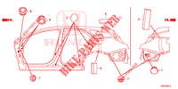 DOORVOERTULLE (LATERAL) voor Honda CIVIC TOURER 1.8 EXGT 5 deuren 5-traps automatische versnellingsbak 2014