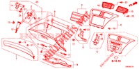INSTRUMENTEN AFWERKING (COTE DE PASSAGER) (RH) voor Honda CIVIC TOURER 1.8 EXGT 5 deuren 5-traps automatische versnellingsbak 2014