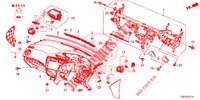INSTRUMENTEN PANEEL BOVEN (RH) voor Honda CIVIC TOURER 1.8 EXGT 5 deuren 5-traps automatische versnellingsbak 2014