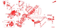 KEUZEHENDEL (RH) voor Honda CIVIC TOURER 1.8 EXGT 5 deuren 5-traps automatische versnellingsbak 2014